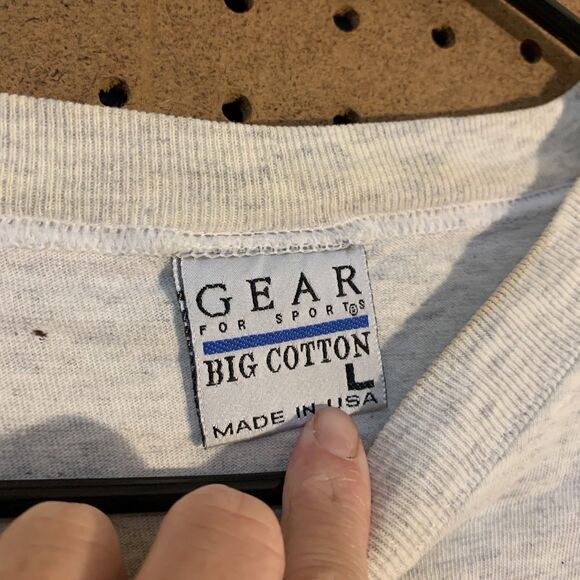 Vintage T-Shirt Tee Short Sleeve Cotton Jeep Large Flawed Grunge - Picture 5 of 6